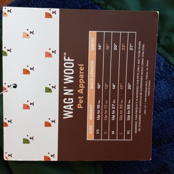 Wag n Woof Dog Jacket Size S - Picture 3 of 7